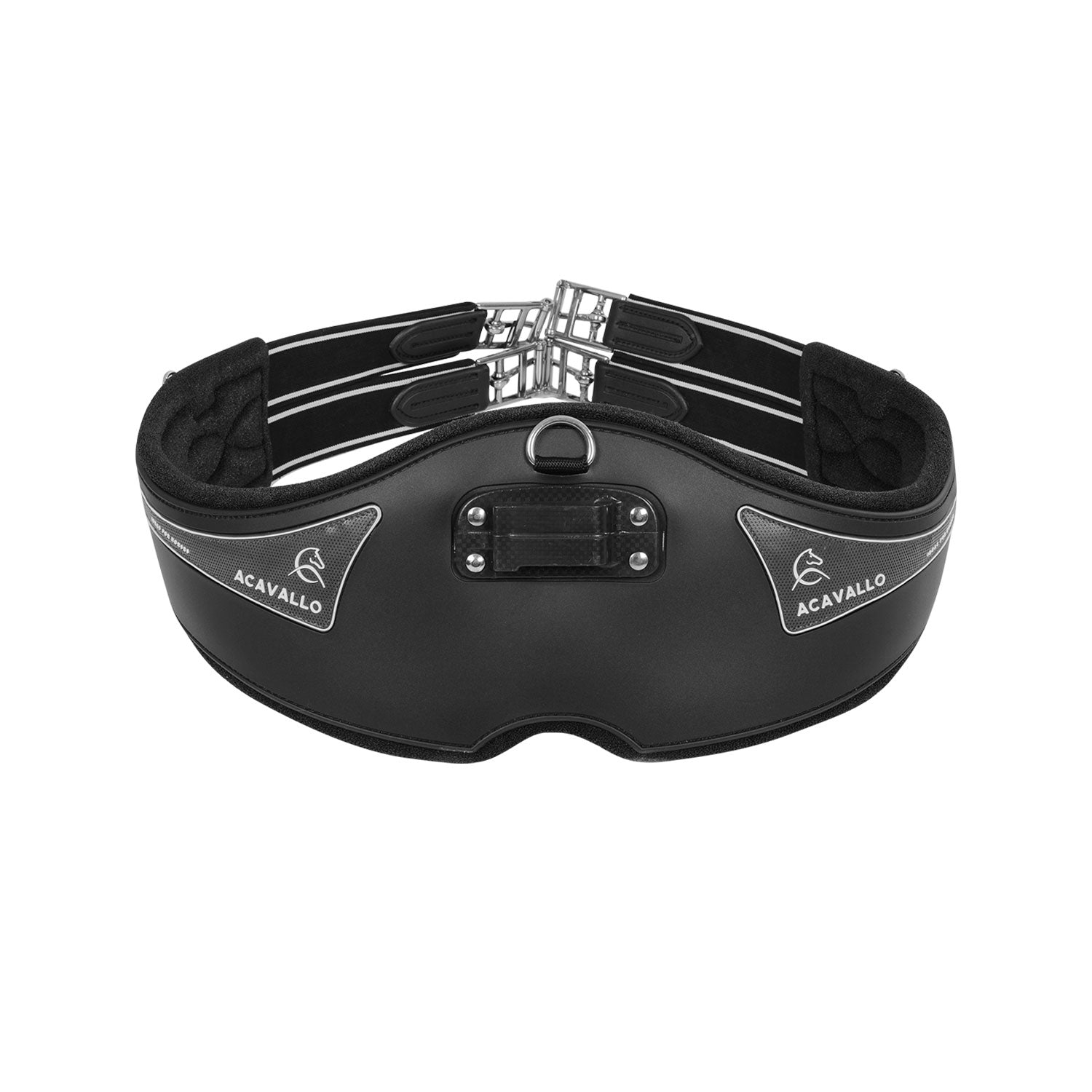 Acavallo Jumping Girth Gel PVC #colour_black