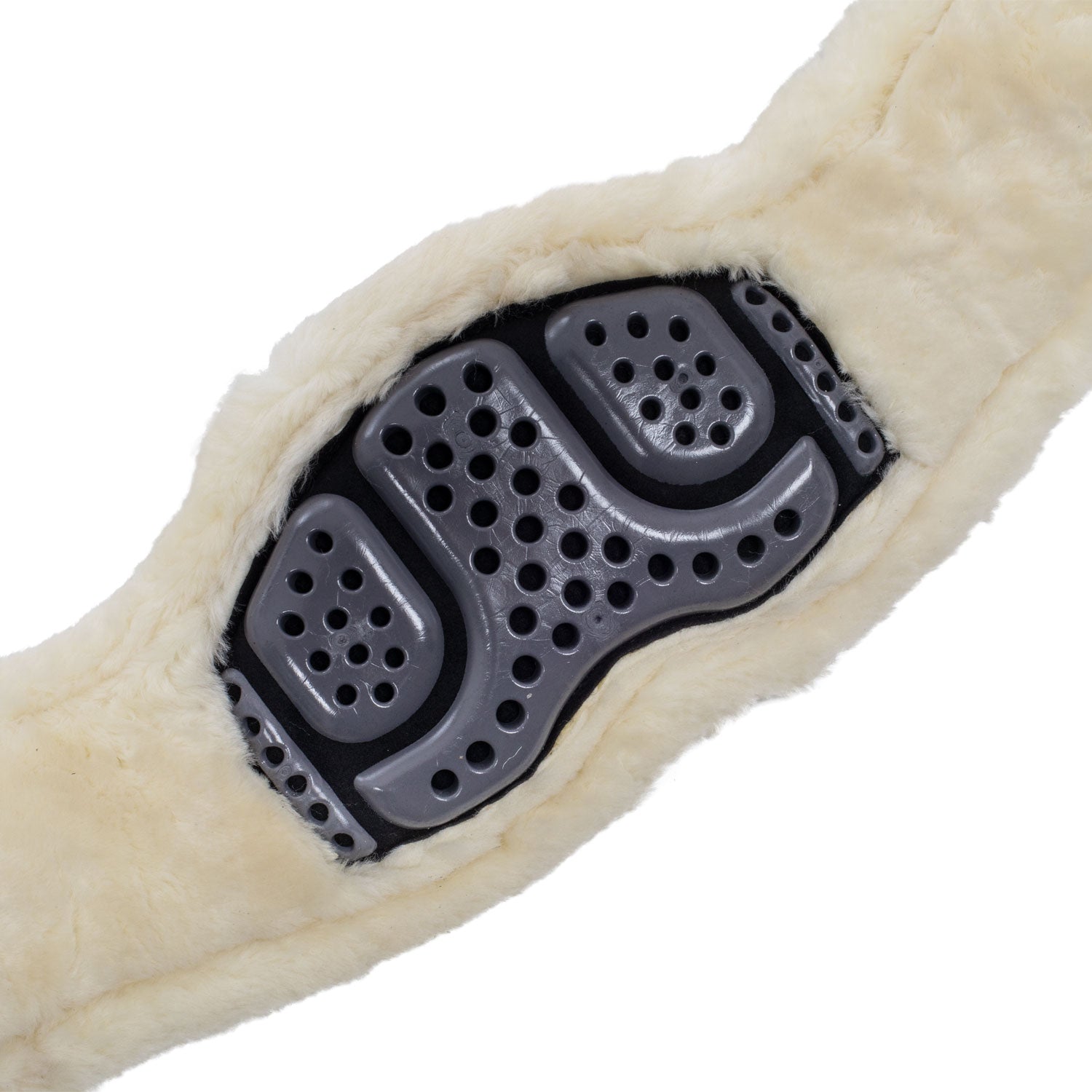 Acavallo Dressage Girth Classic Gel Sheepskin #colour_brown
