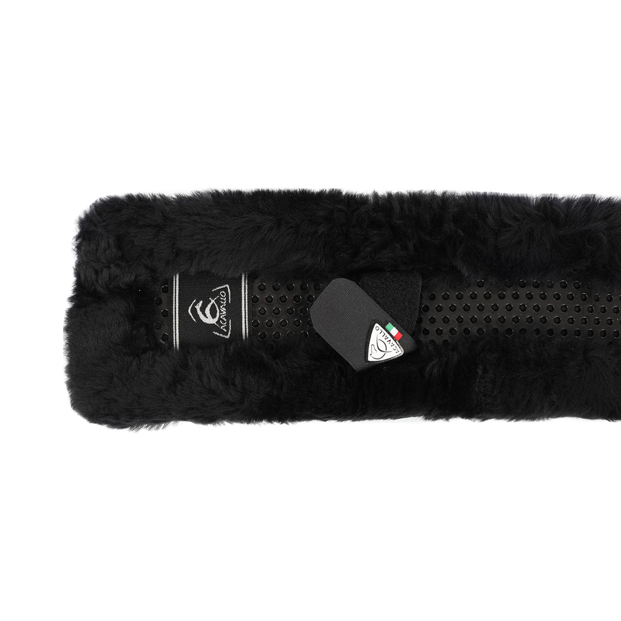 Acavallo Girth Sleeve Gel Classic Sheepskin #colour_black