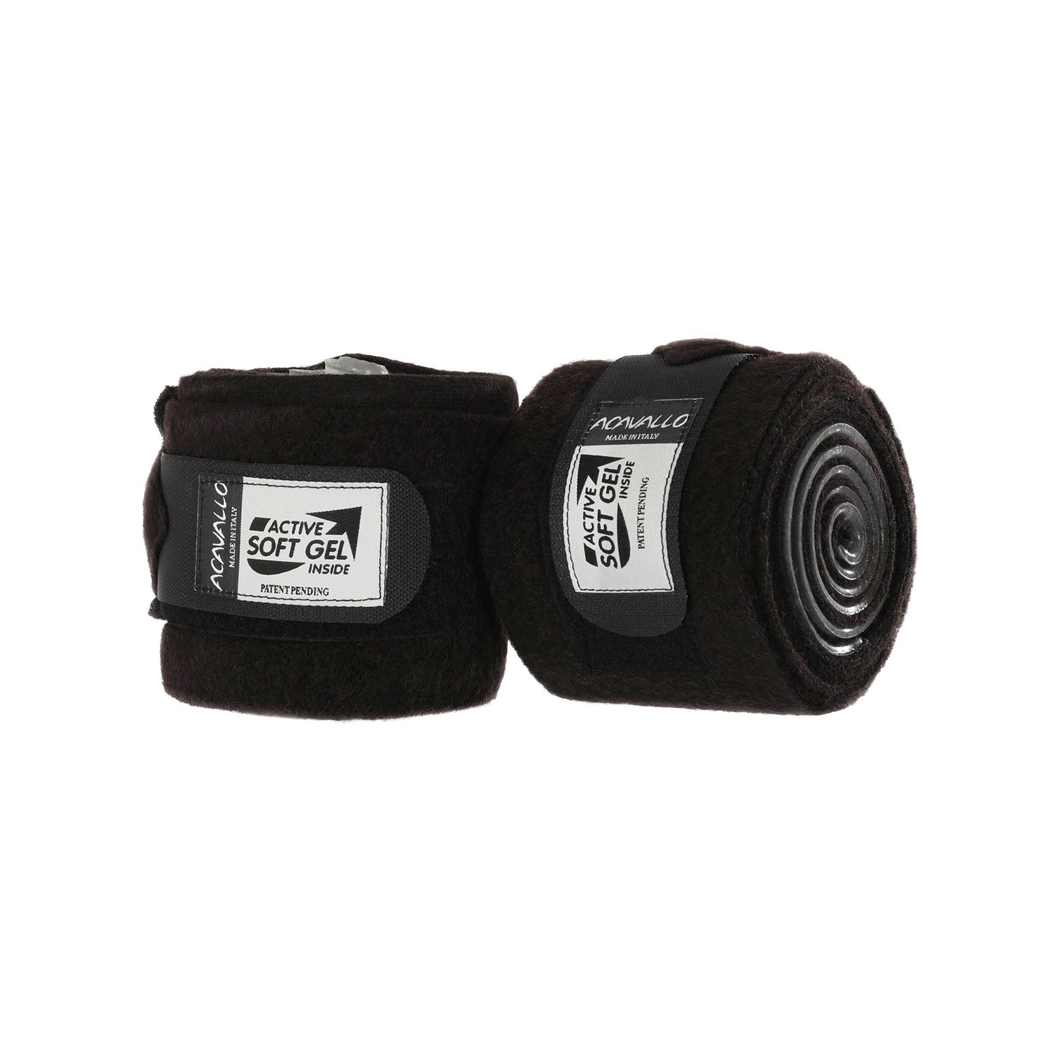 Acavallo Virgin Wool Bandages Classic Gel #colour_brown