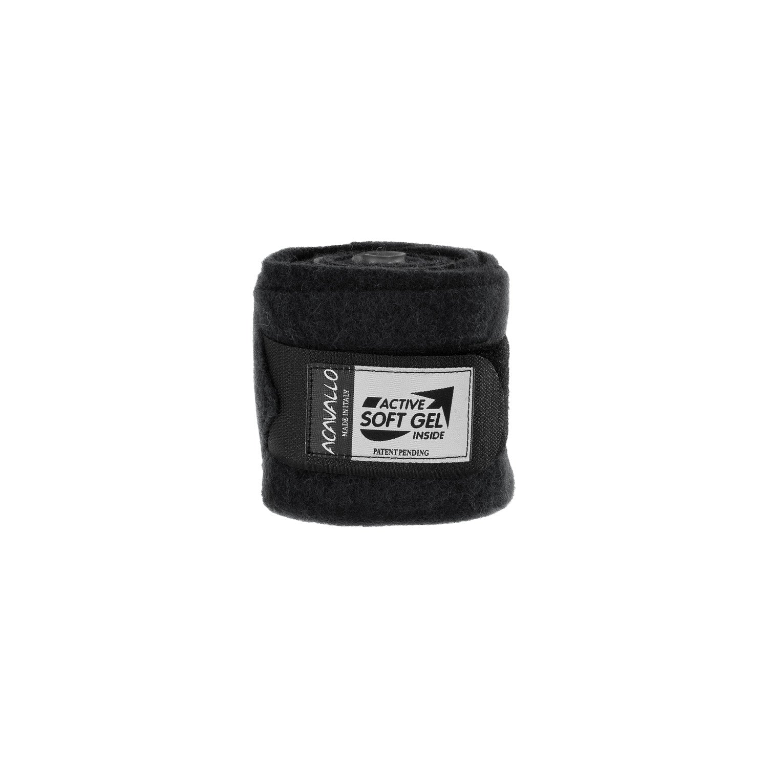 Acavallo Virgin Wool Bandages Classic Gel #colour_black