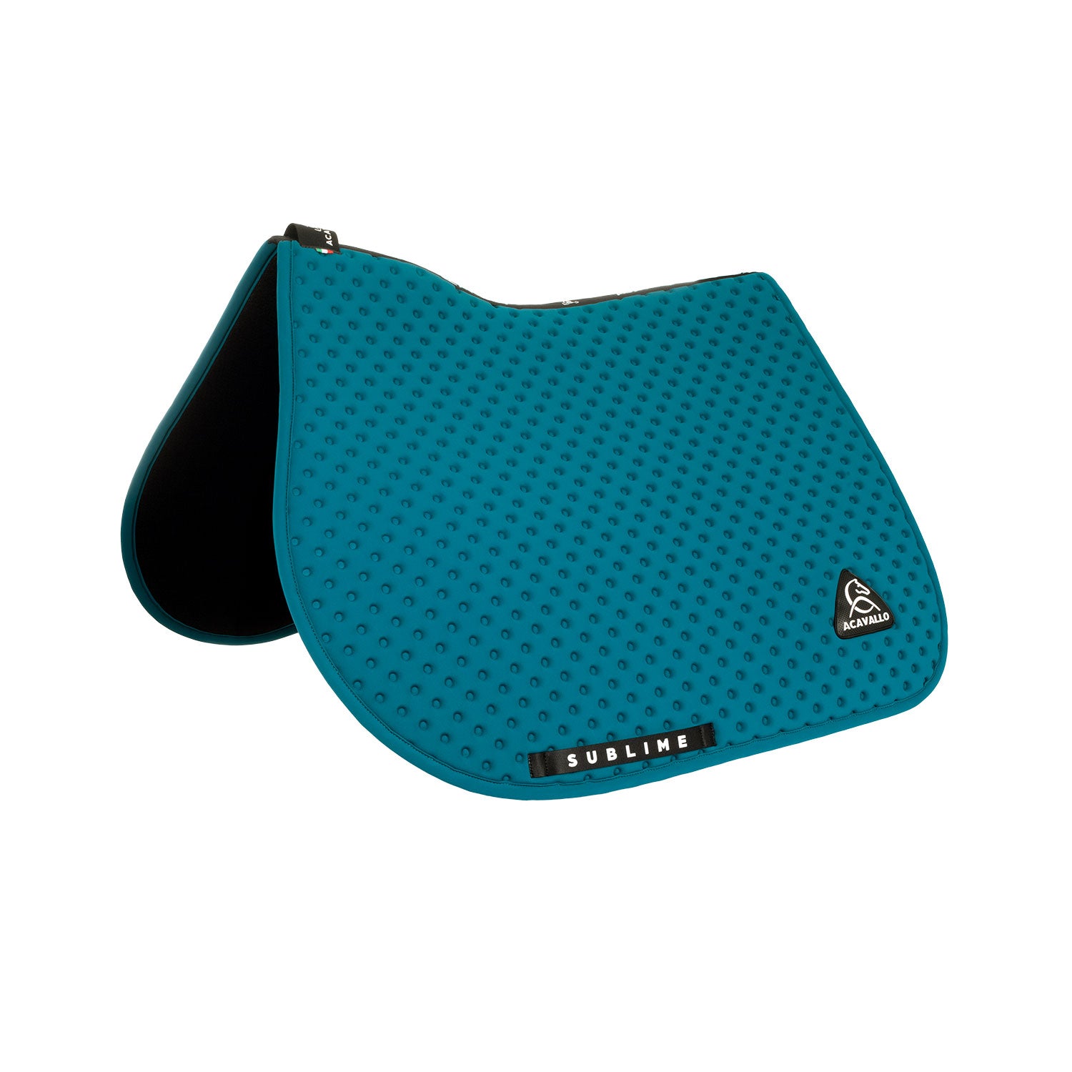 Acavallo Point Jumping Saddle Pad #colour_green