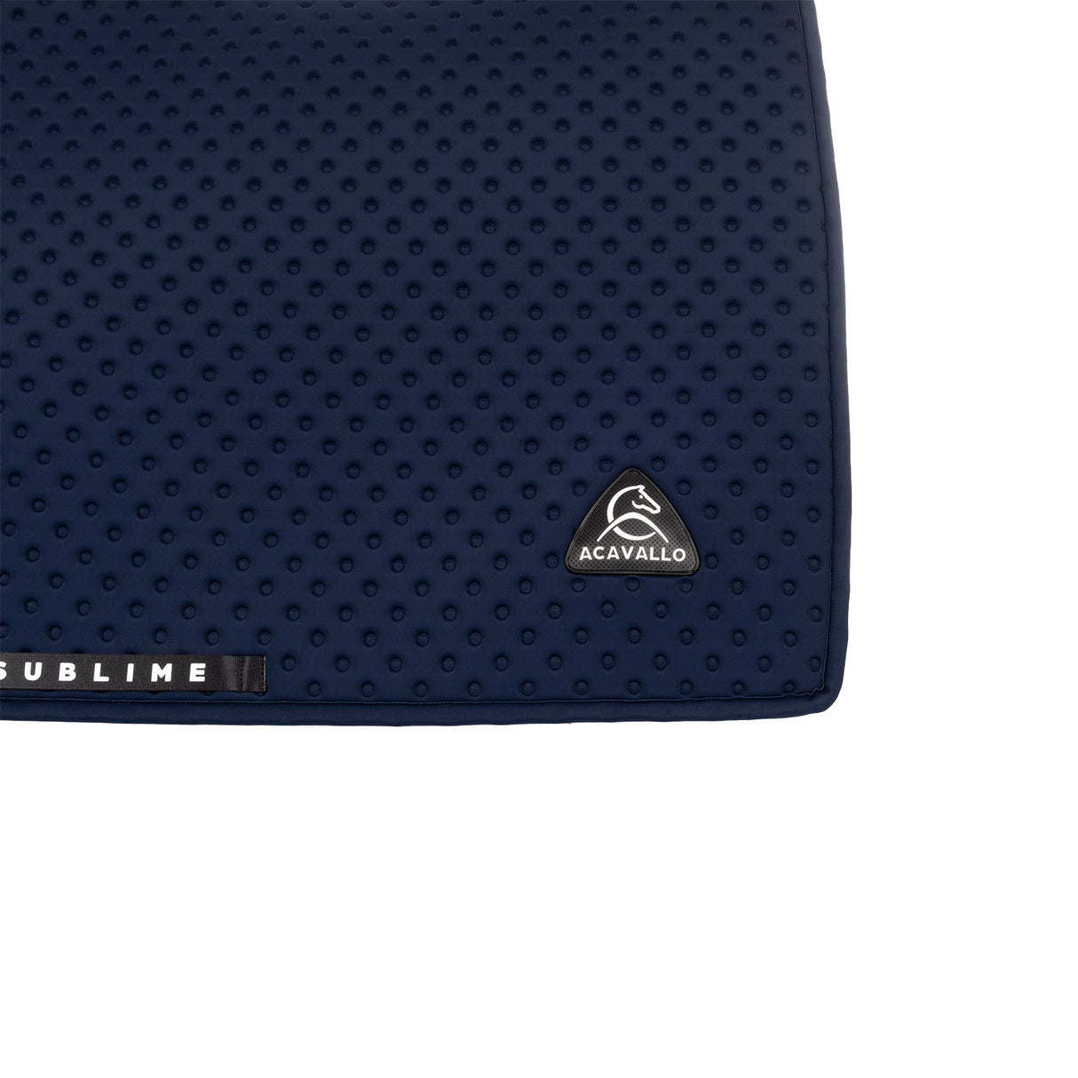 Acavallo Point Dressage Saddle Pad W/Square Back Corner #colour_blue