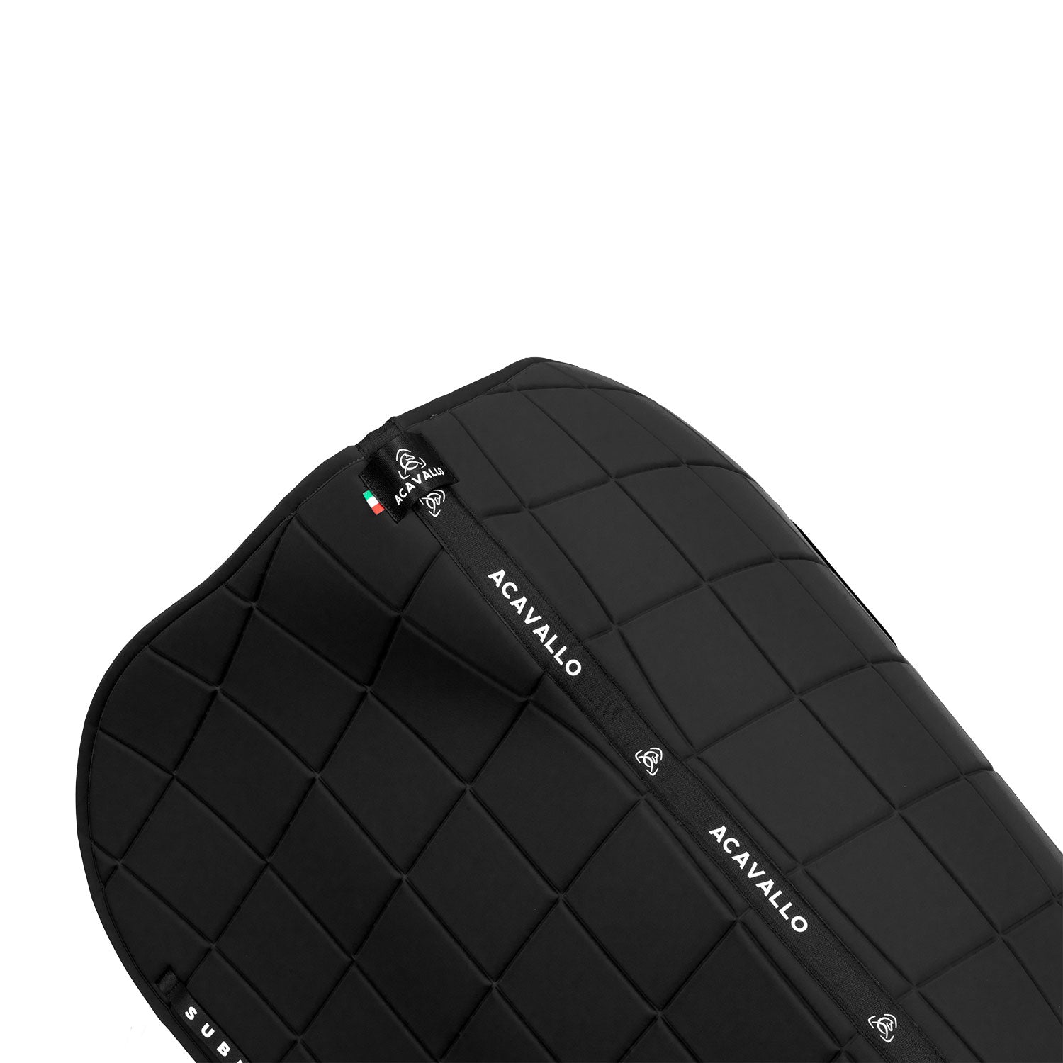Acavallo Square Jumping Saddle Pad #colour_black