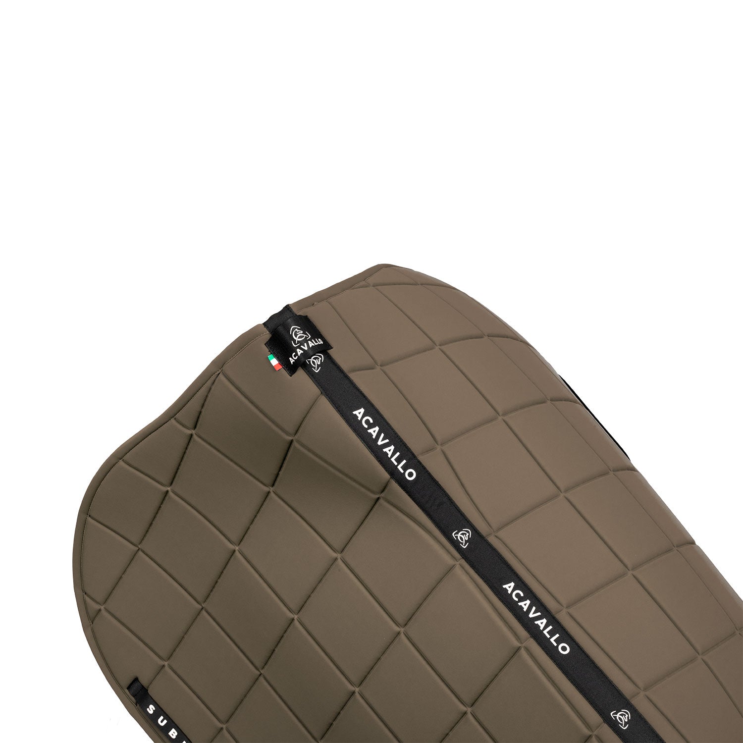 Acavallo Square Jumping Saddle Pad #colour_brown