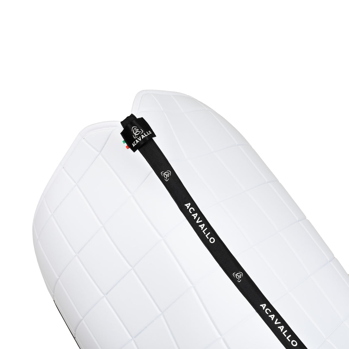 Acavallo Square Dressage Saddle Pad W/Square Back Corner #colour_white