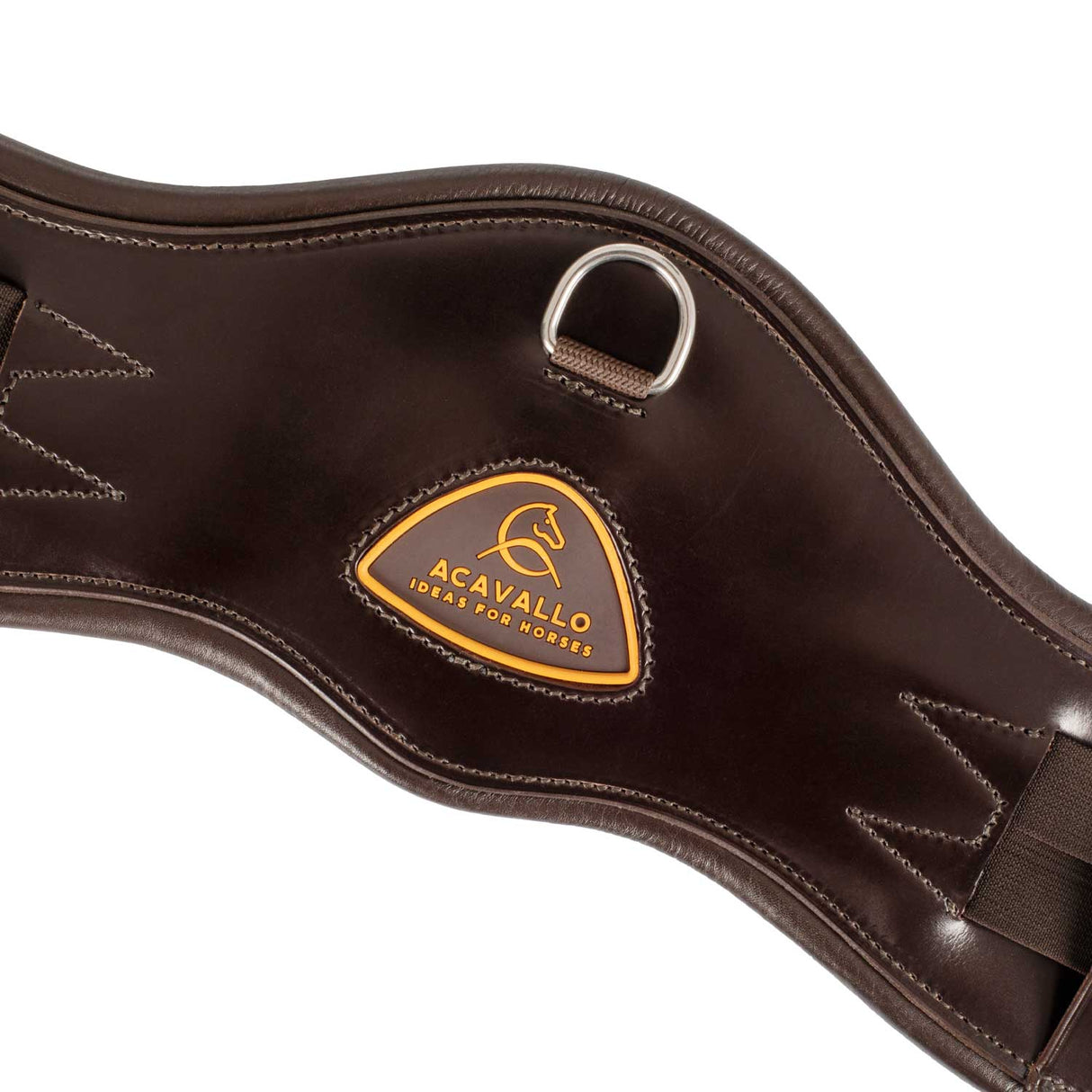 Acavallo Anatomical Dressage Girth Leather #colour_brown