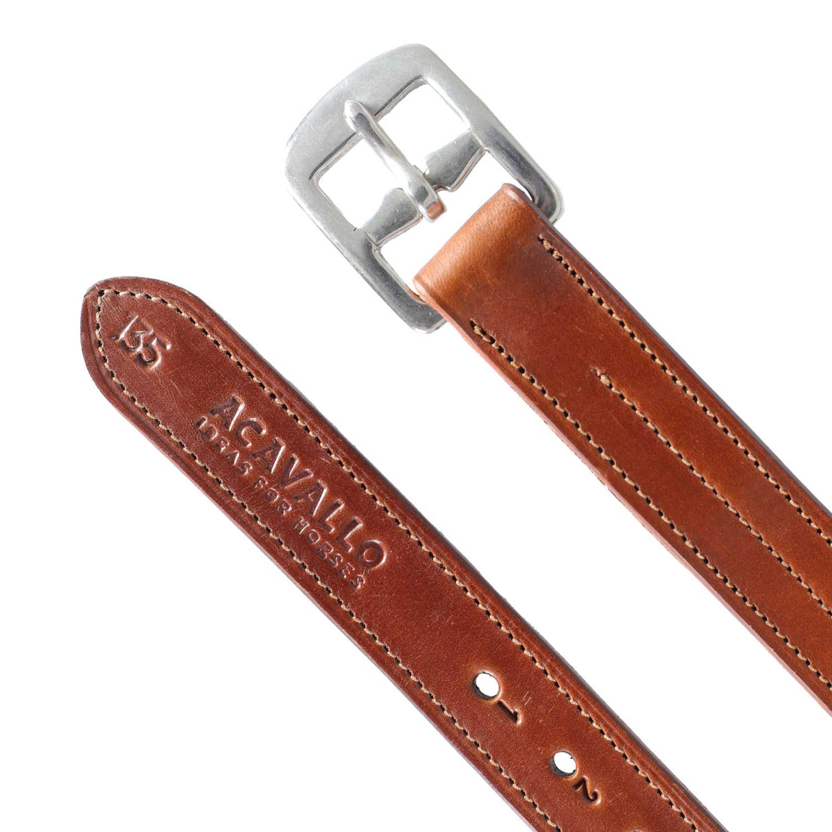 Acavallo Classic Stirrup Leathers #colour_cognac
