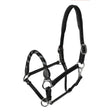 Acavallo Halter Anatomical Leather Rope Noseband #colour_black
