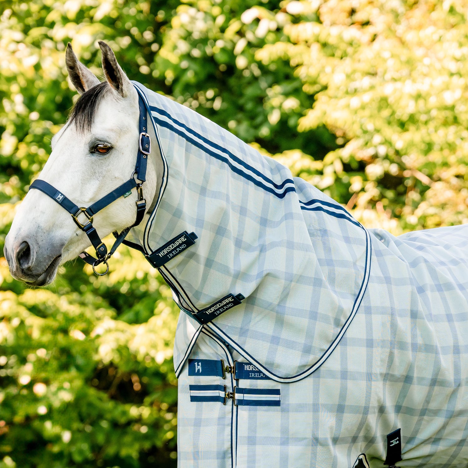 Horseware Ireland Newmarket Fly Sheet Hood #colour_witney-navy