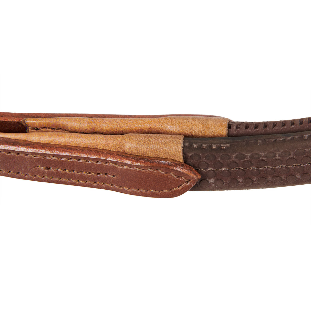 Equestro English Leather Bridle With Rubber Reins