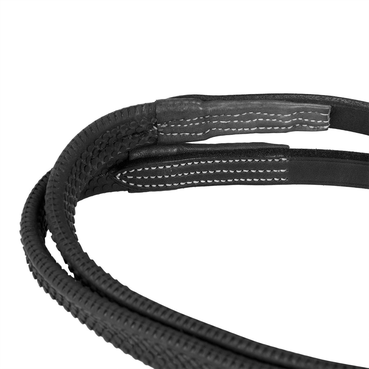 Equestro Bridle With Mexican Noseband And Synthetic Sheepskin #colour_black