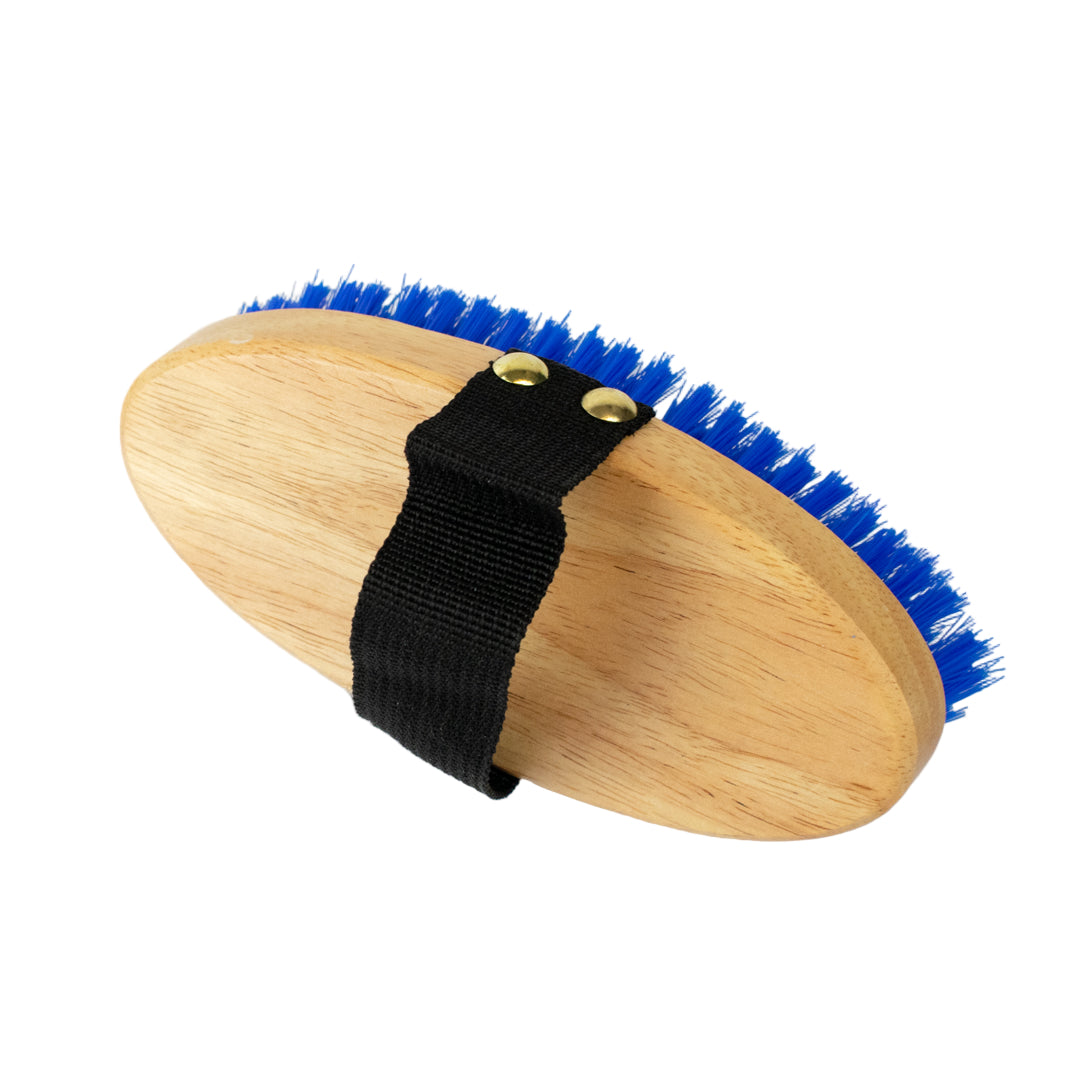 GS Equestrian & Country Wooden Body Brush #colour_blue