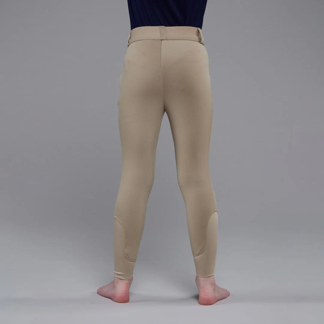 Toggi Children's Show Ring Extreme Silicone Knee Breeches #colour_beige