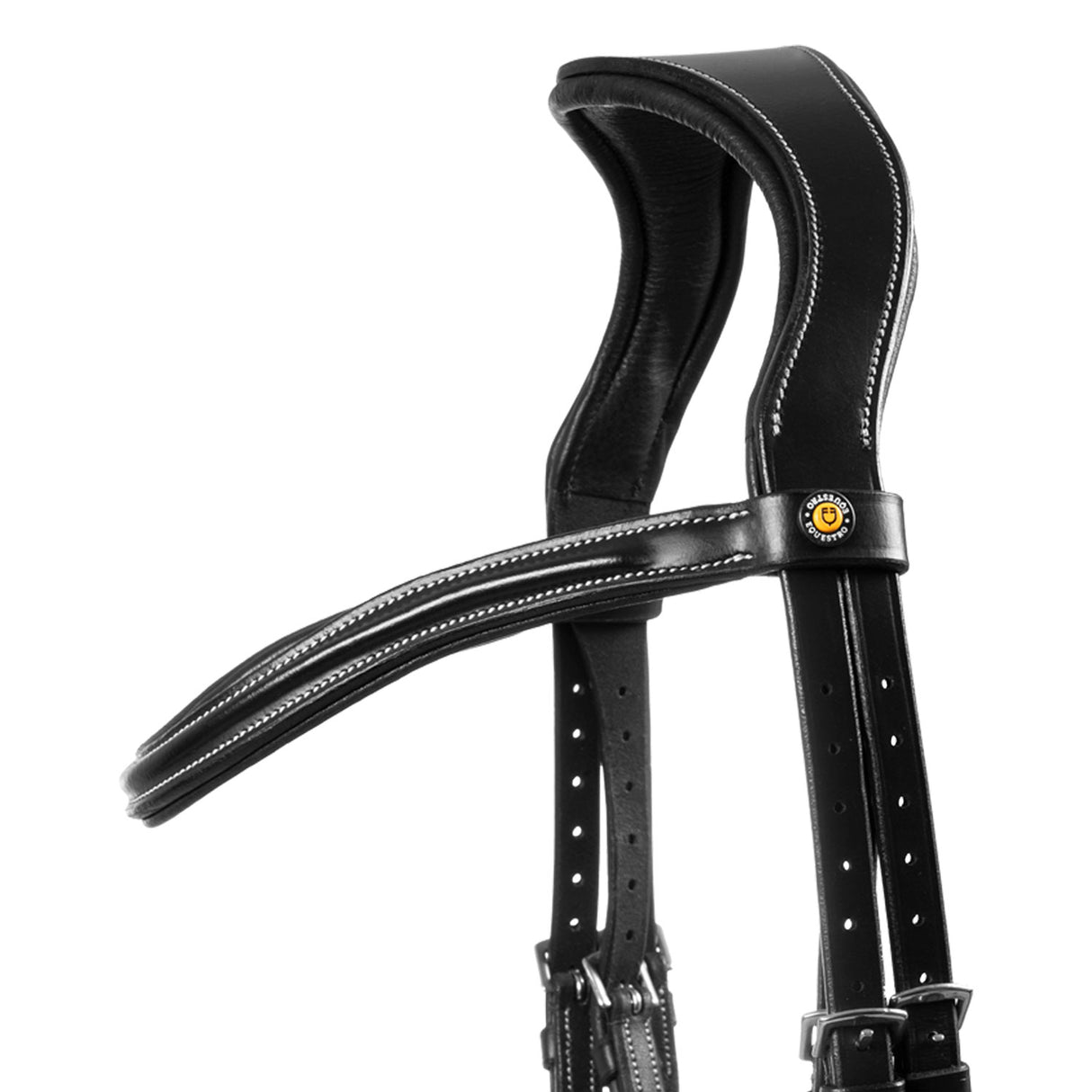 Equestro Mexican Leather Bridle #colour_black