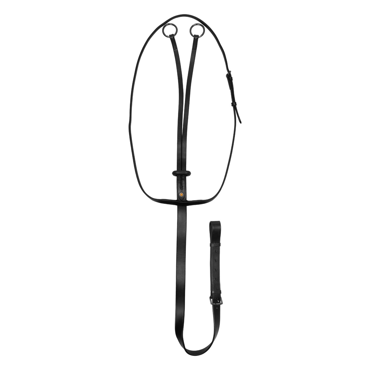 Equestro Martingale Necklace In Leather #colour_black