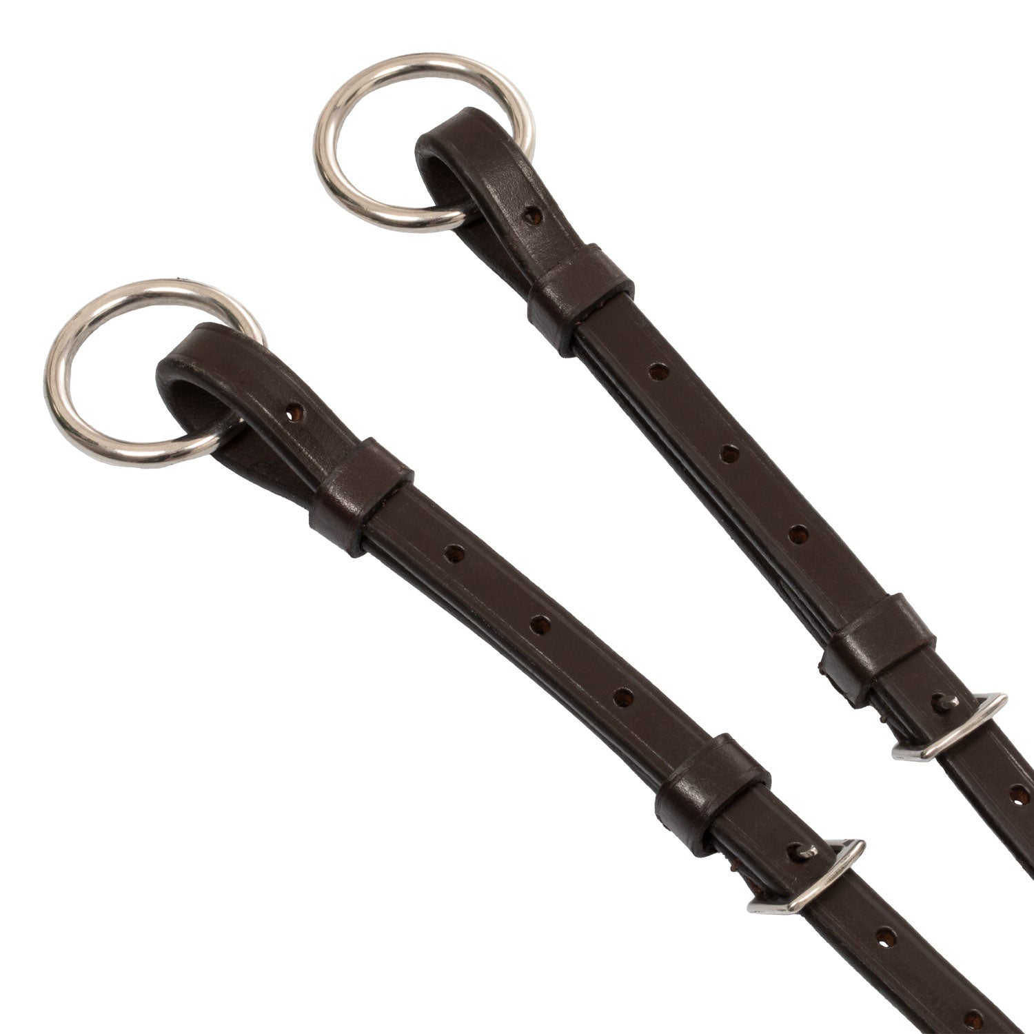 Equestro Martingale Leather Silver Seams #colour_brown