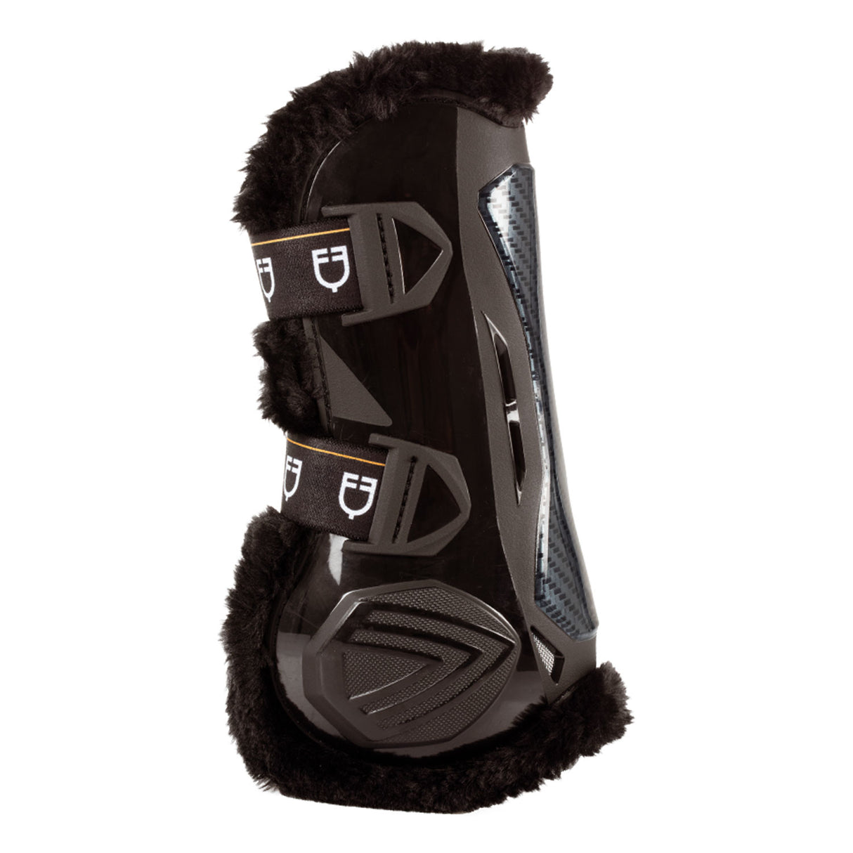 Equestro Spider Man Anatomical Tendon Boots With Synthetic Sheepskin #colour_brown