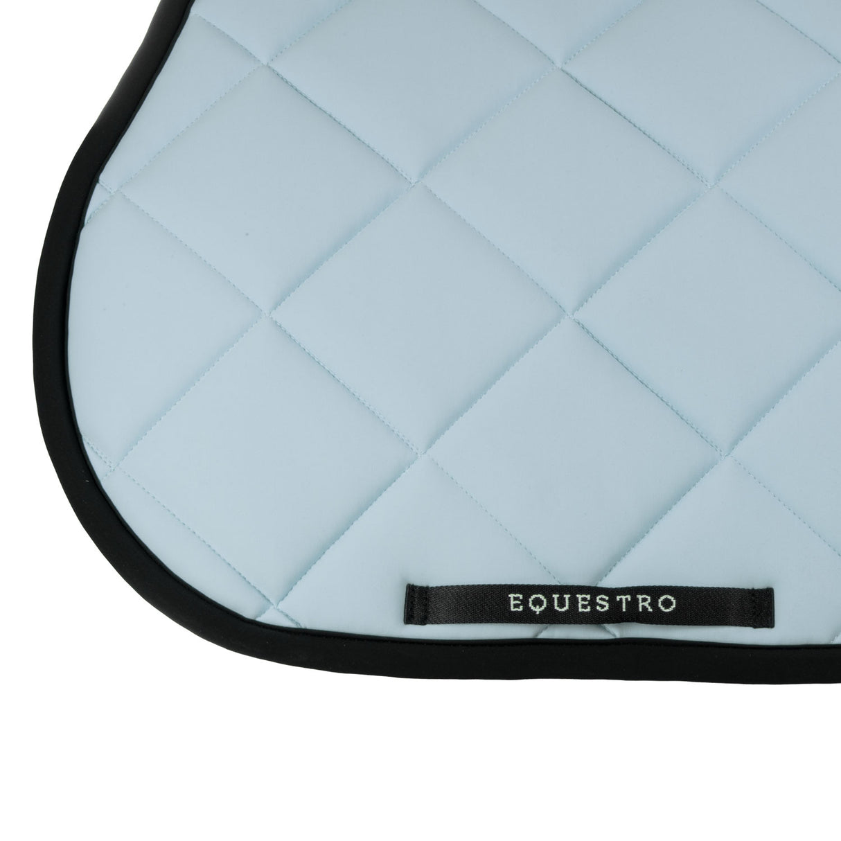 Equestro Jumping Saddle Pad With Embroidered Logo Black Line Edition