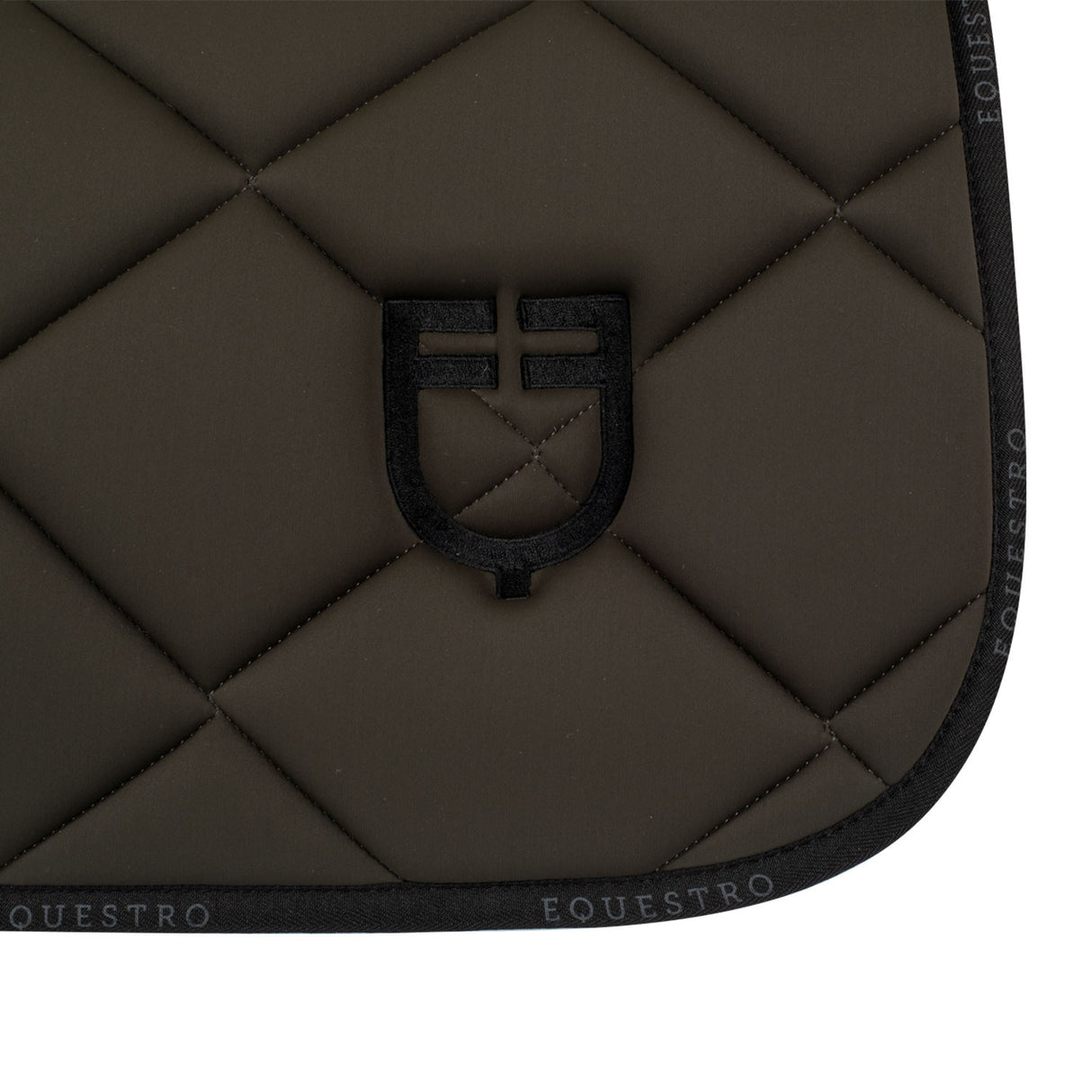 Jumping saddle pad technical fabric with logo