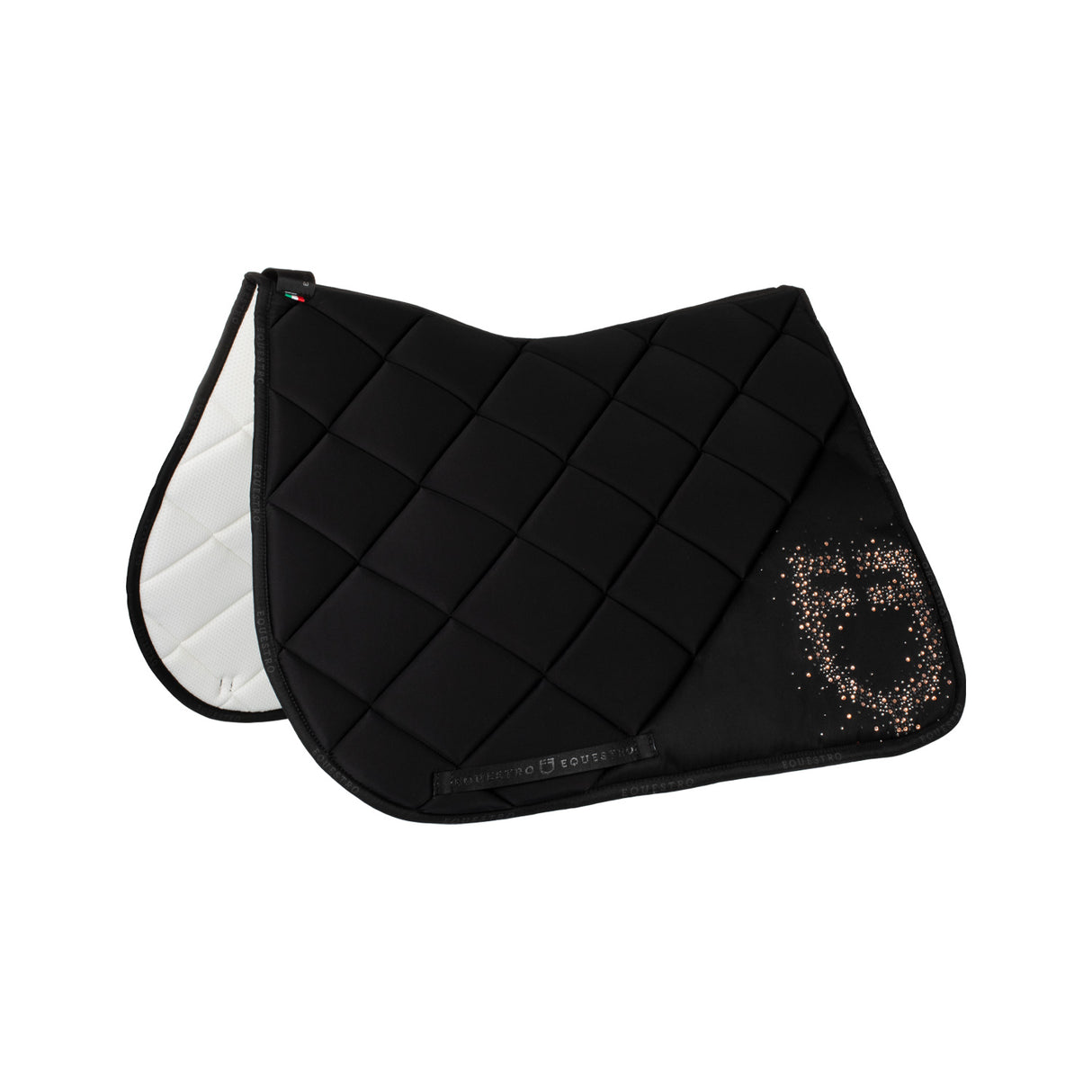 Equestro Jumping Saddle Pad Rhinestone Logo