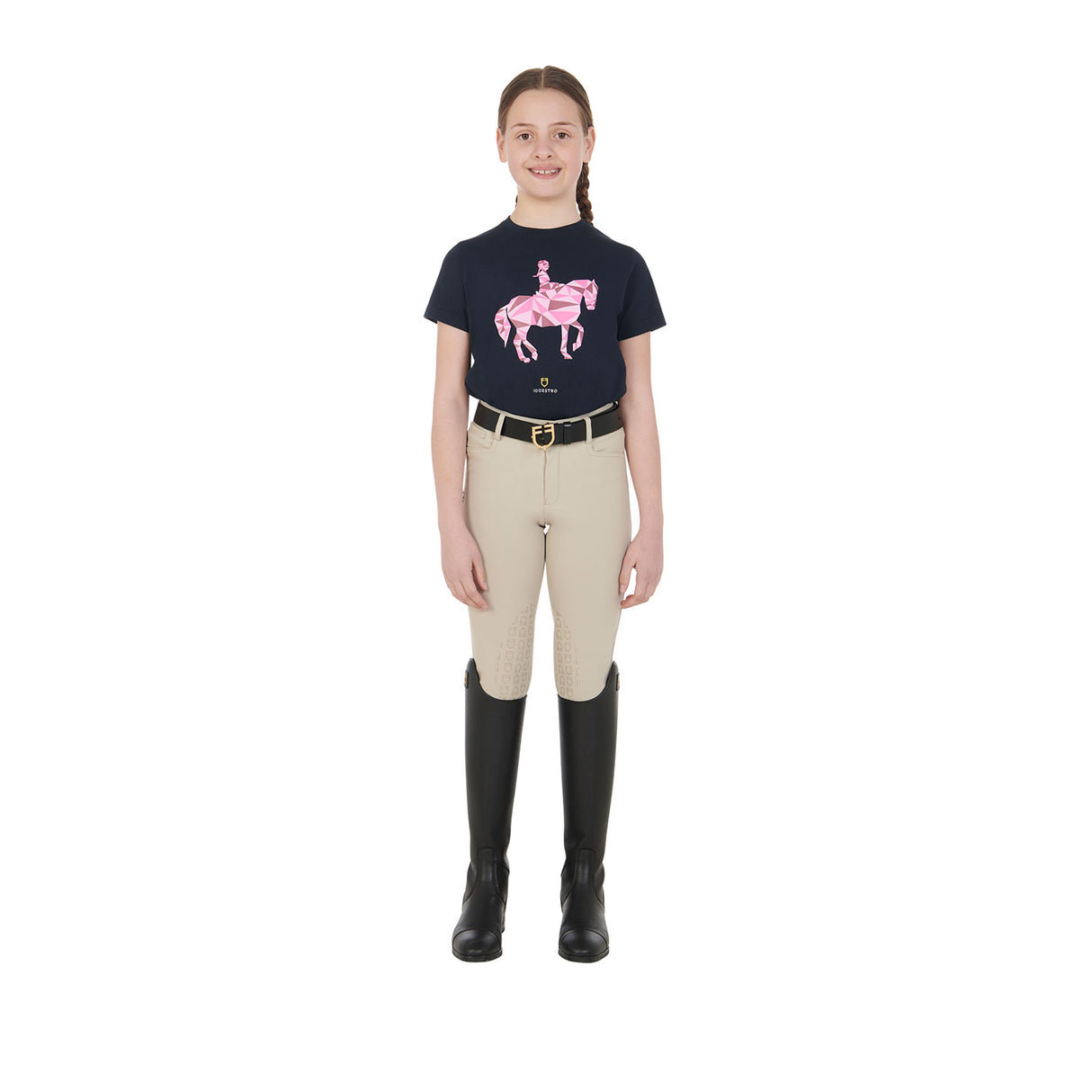 Equestro Kids' Unisex Slim Fit Breeches