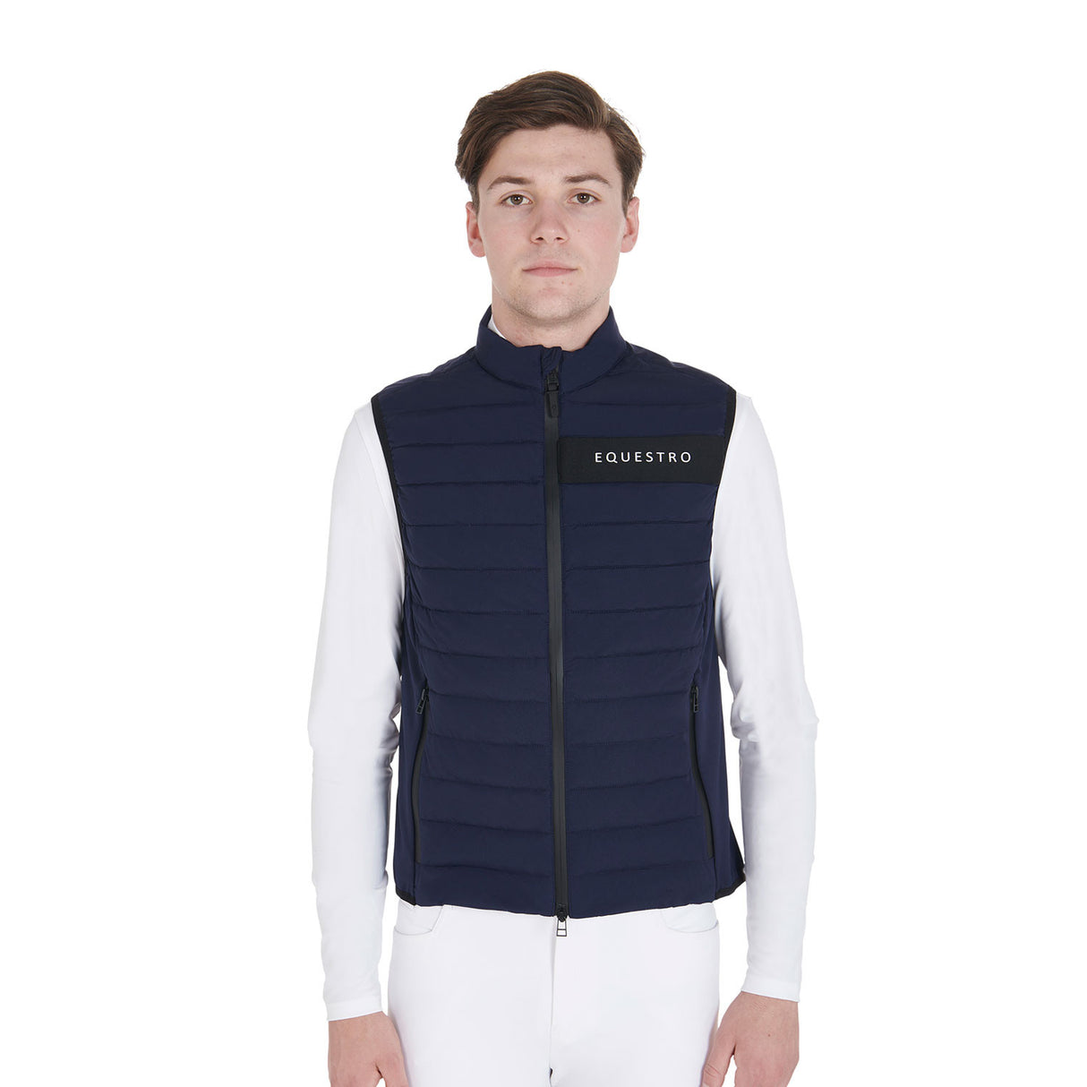 Men's vest in windproof technical fabric