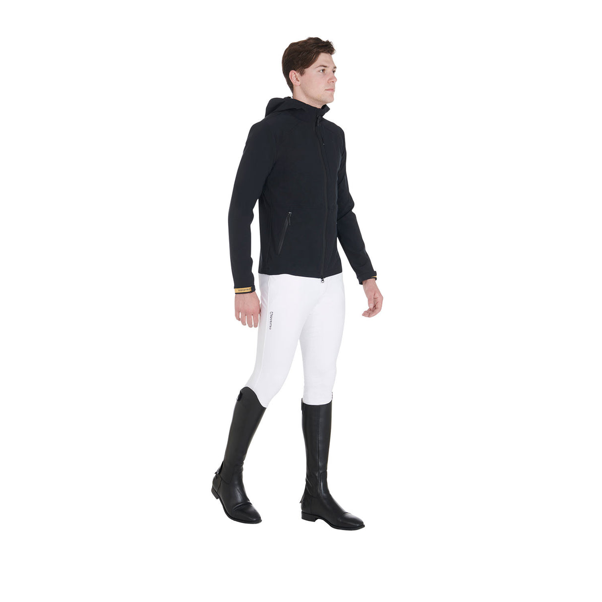 Men's jacket in breathable technical fabric