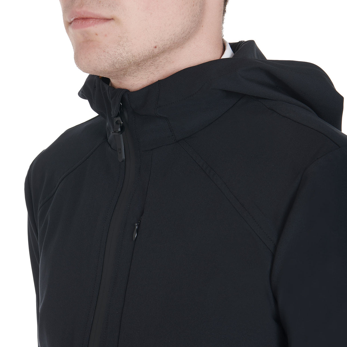 Men's jacket in breathable technical fabric