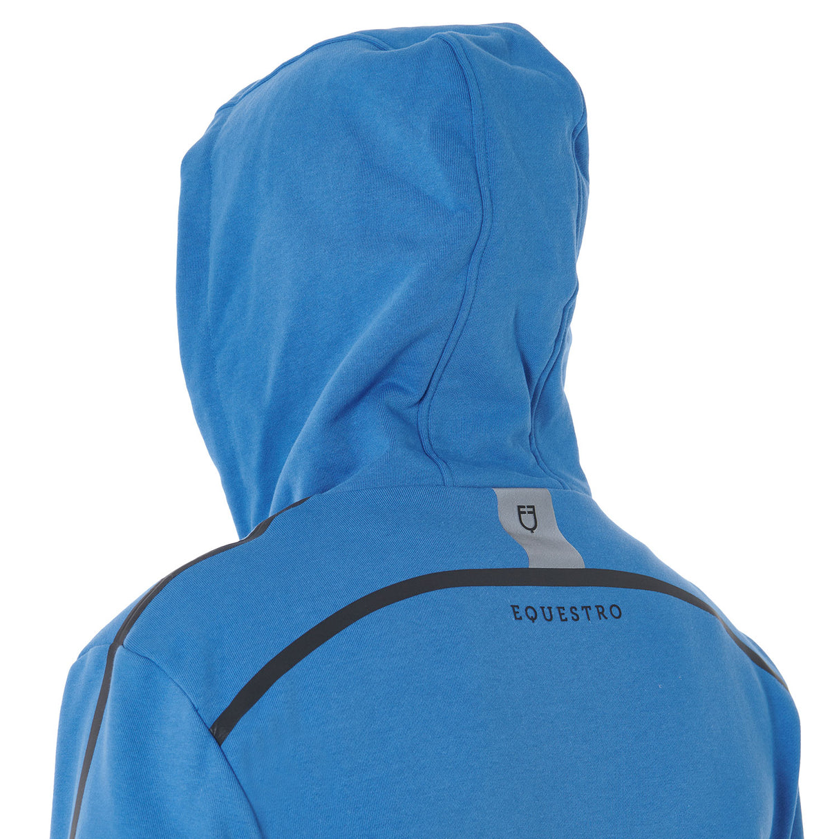 Equestro Men's Front Zip Hoodie #colour_blue