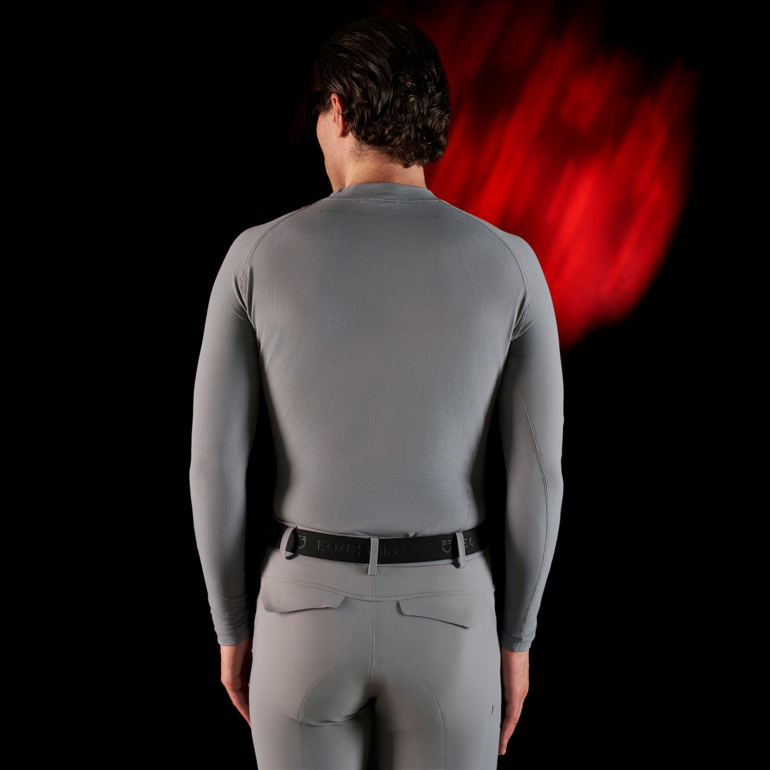 Equestro Equestro Ridertechnology Men's Base Layer Long Sleeves #colour_grey