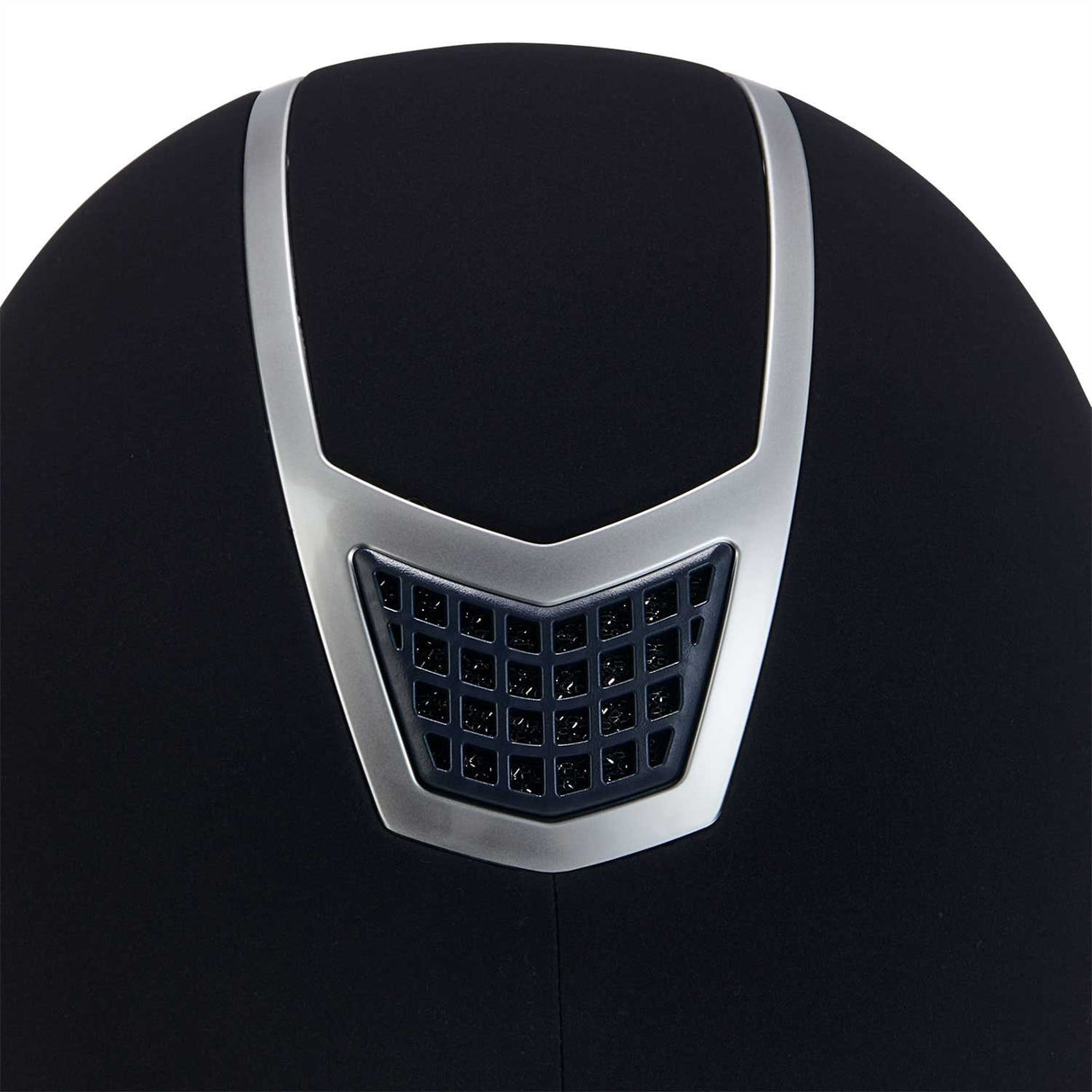 Helmet with colored velvet frame