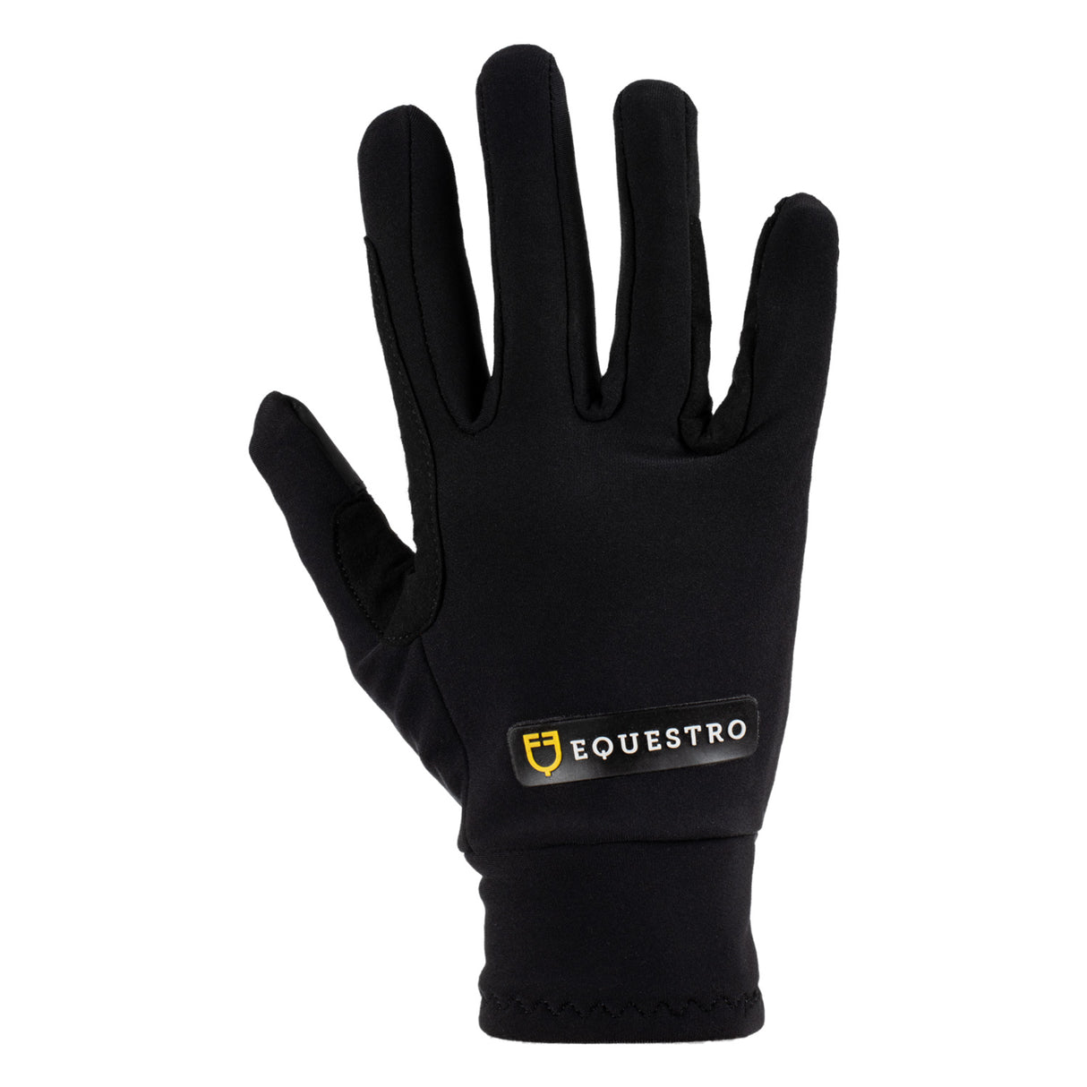 Equestro Unisex Gloves In Fleece Fabric #colour_black