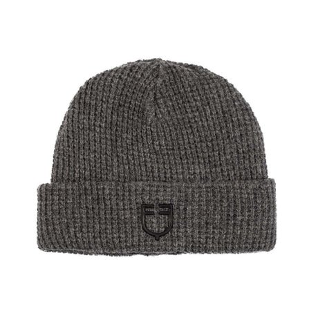 Equestro Unisex Ribbed Wool Beanie With Logo #colour_grey