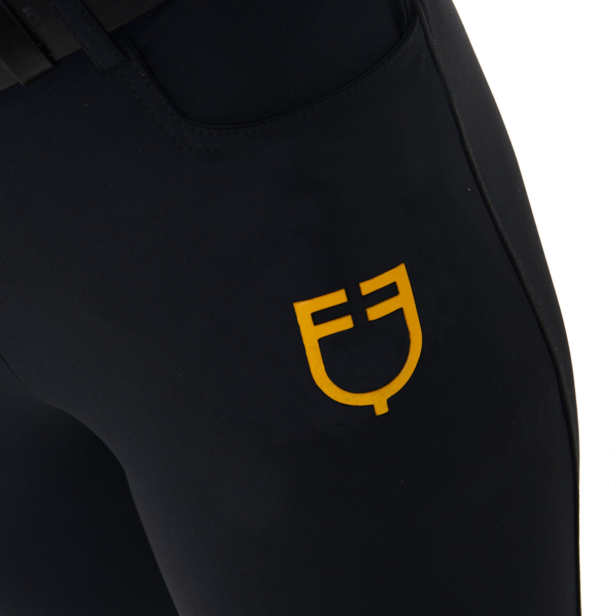 Equestro Scuderia Equestro Women's Knee Grip Breeches #colour_black