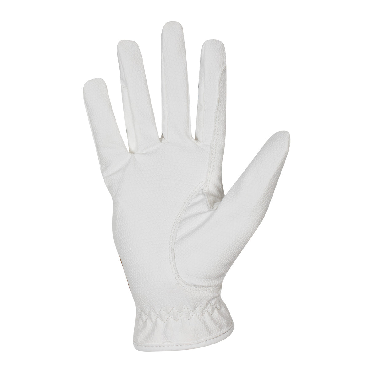 Equestro Women's Gloves In Soft Technical Fabric With Glitter Logo #colour_white