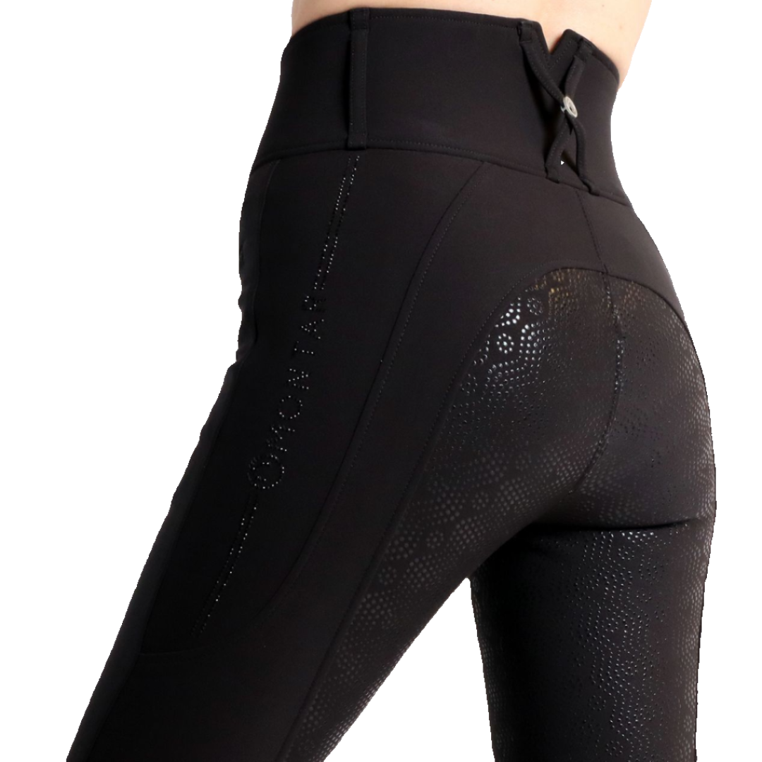 Montar MoAviana Crystal Logo Extra High Waisted Full Grip Breeches #colour_black