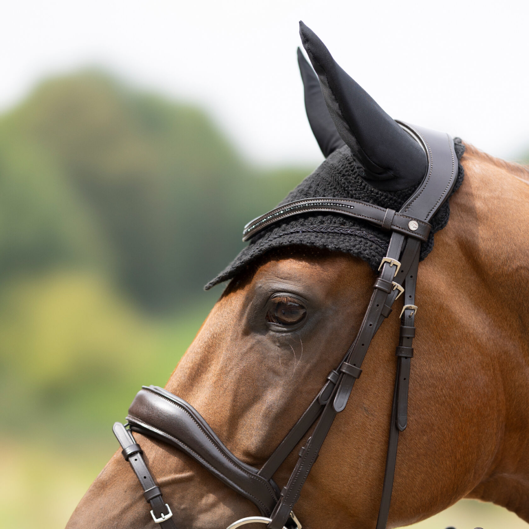 HKM Ear Bonnet -Daphne- #colour_black