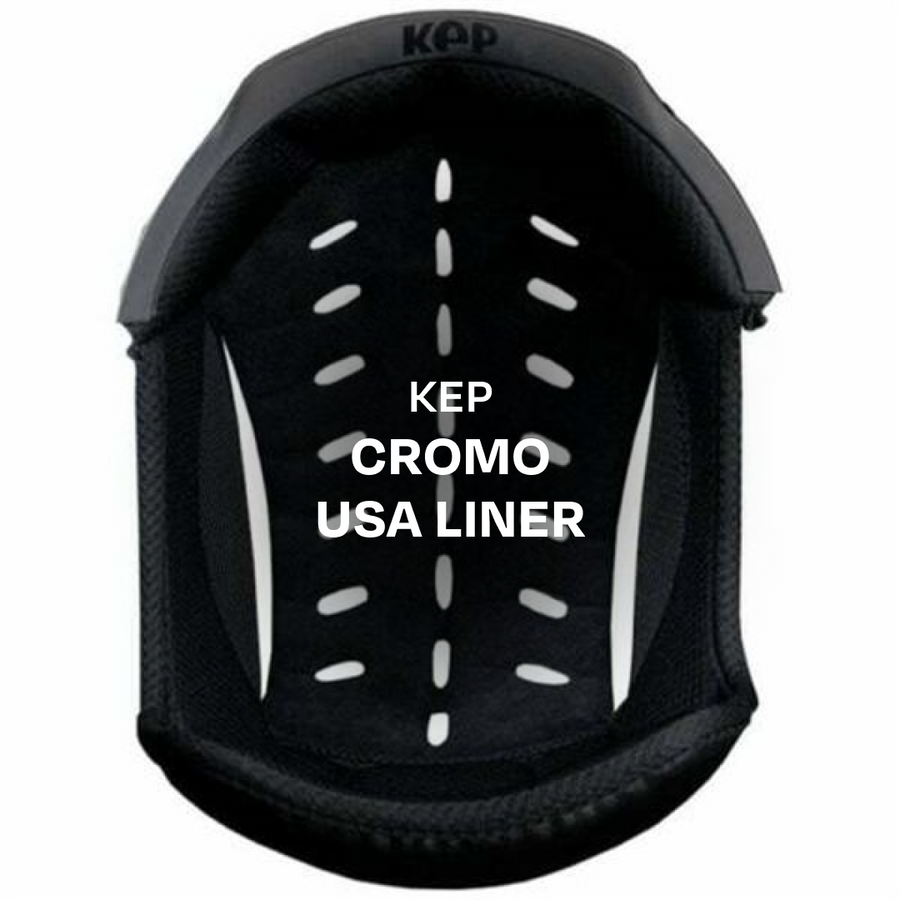 KEP Smart Matt Black Riding Hat with Narrow Liner