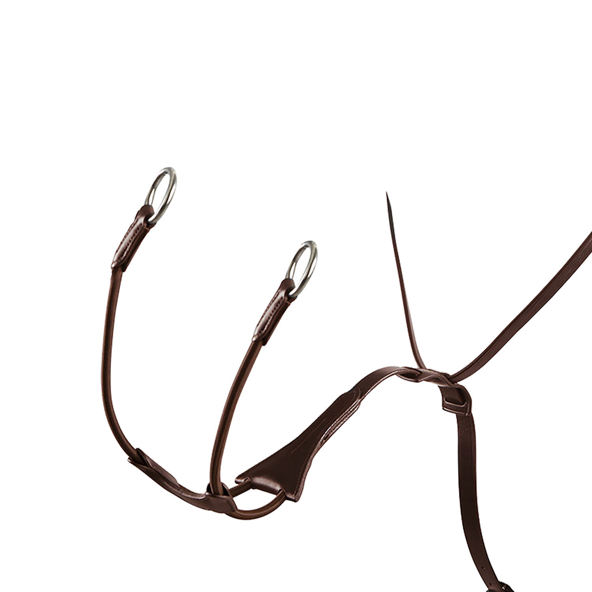 Equestro Tanned Leather Collier Martingale #colour_brown