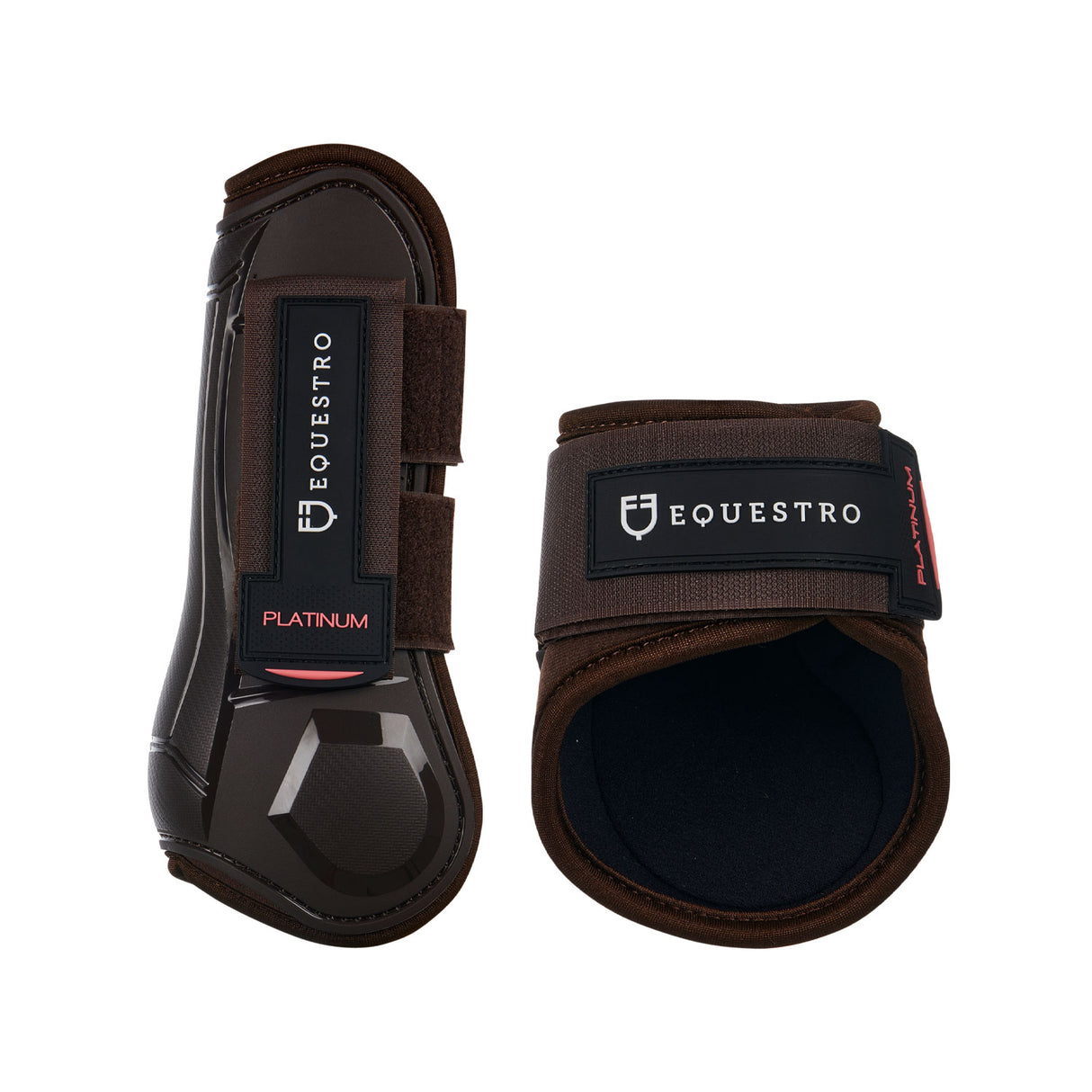Equestro Tendon Boots And Young Horse Fetlock Set In Tpu E Neoprene #colour_brown