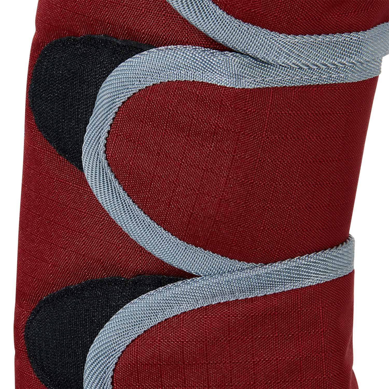 Equestro Travelling Boots Set And Tail Guard #colour_burgundy