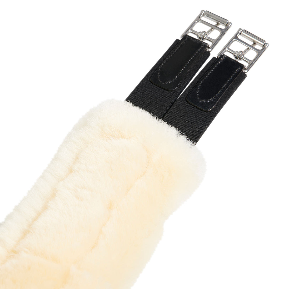 Equestro Jumping Girth With Belly Guard For English Saddle #colour_black