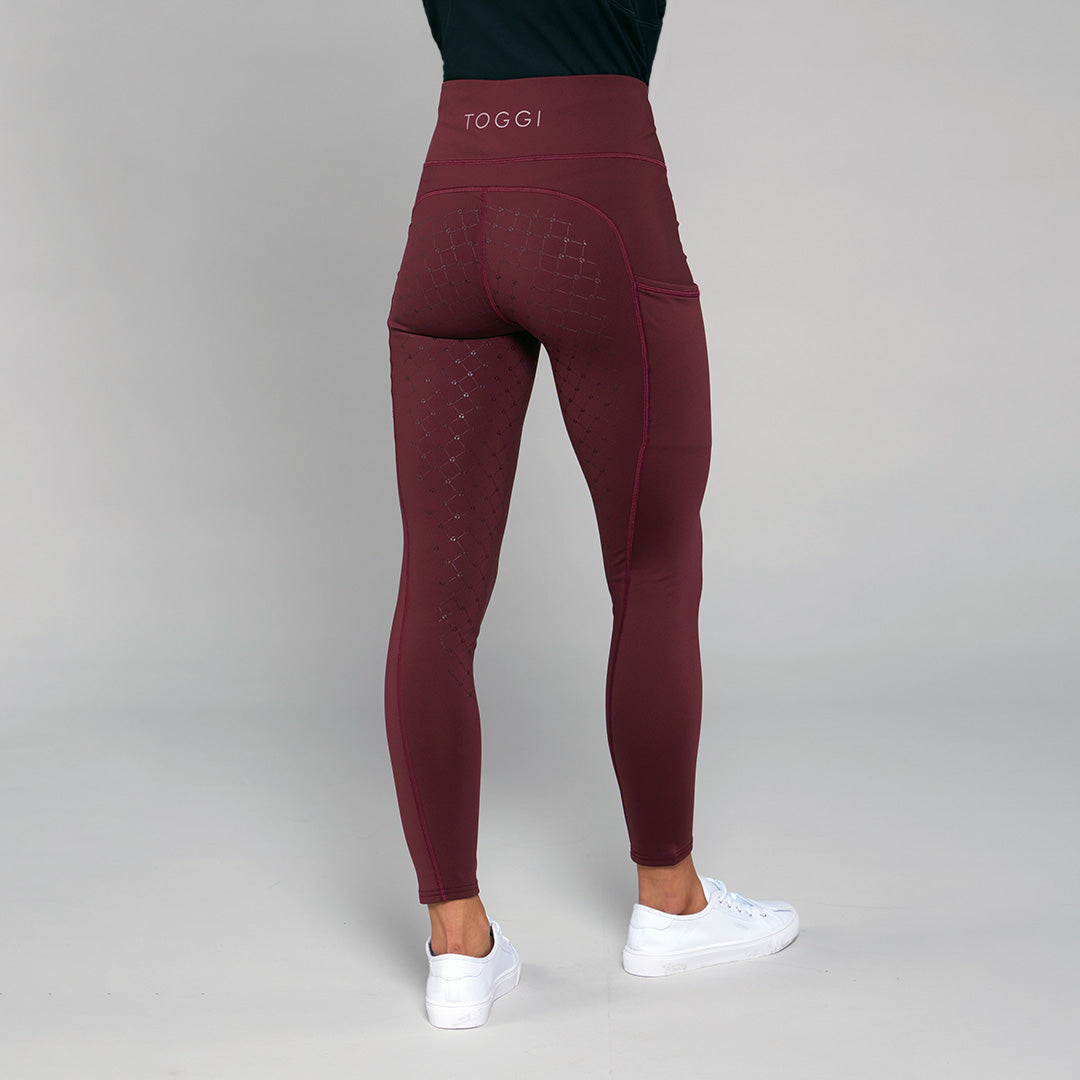 Toggi Winter Sculptor Walsham Tights #colour_burgundy