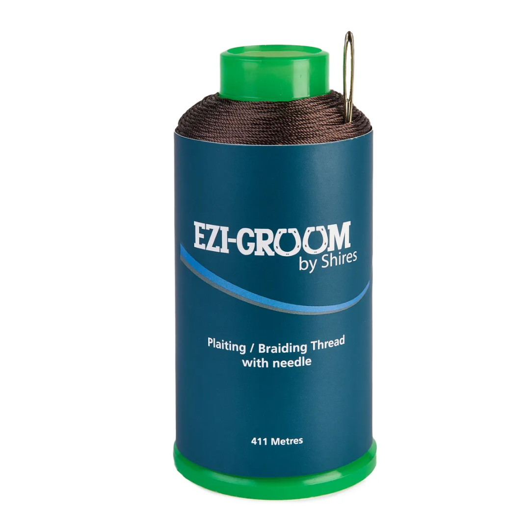 Shires Ezi-Groom Plaiting Thread Reel #colour_brown