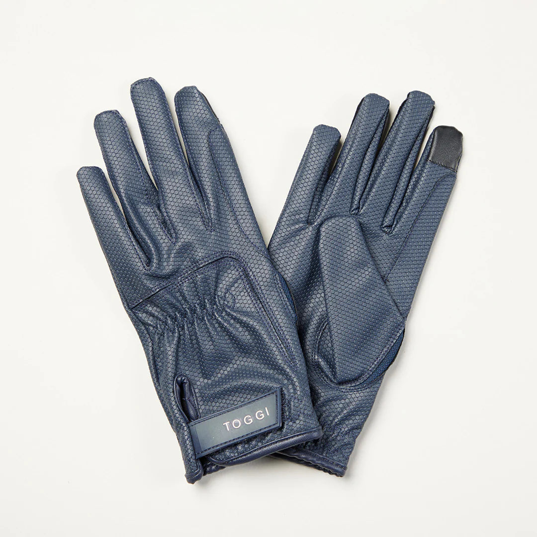 Toggi Stoneleigh Children's Riding Gloves #colour_navy