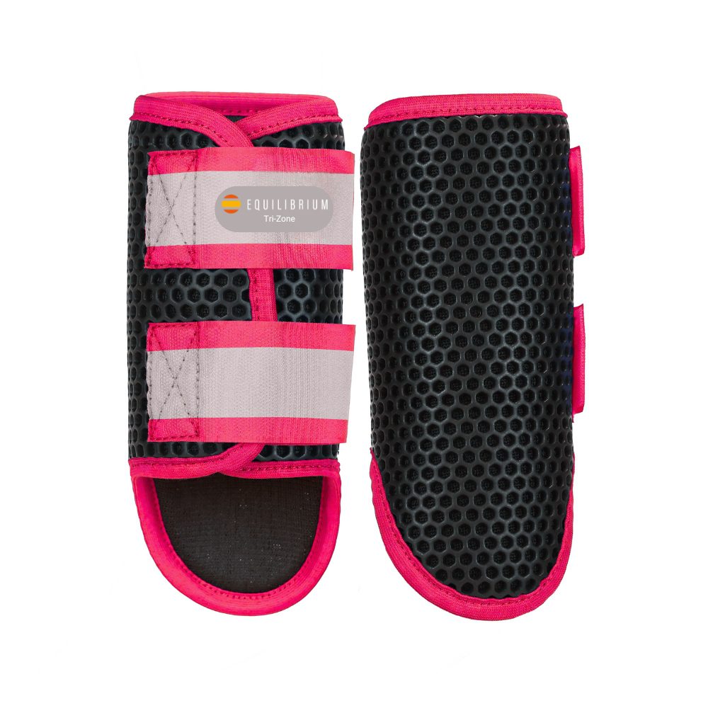 Equilibrium Tri Zone Brushing Boots #colour_black-flourescent-pink