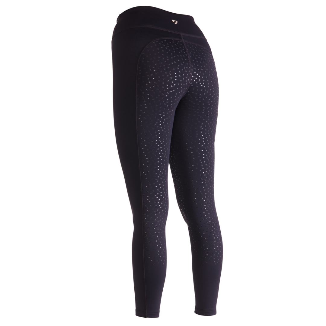 Shires Aubrion Ladies Shield Winter Riding Tights #colour_black