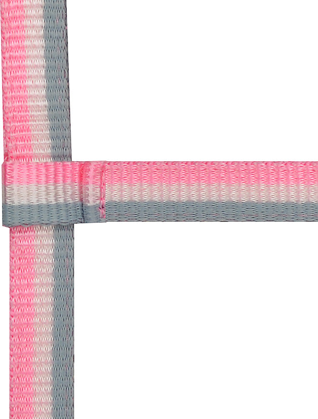 Norton Adjustable Foal Headcollar #colour_grey-white-pink