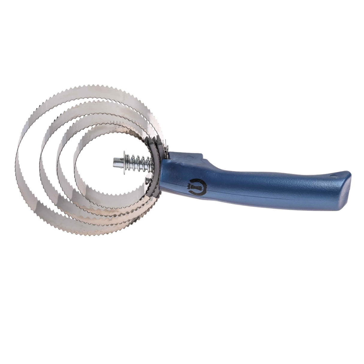 Imperial Riding Spring Comb Round With Handle #colour_sapphire